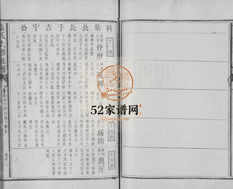 1928年雷氏六修族谱 江西吉安雷氏电子版家谱下载