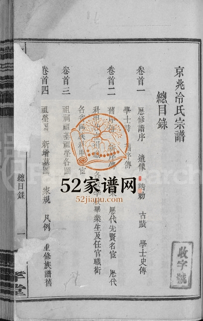 1943年修京兆冷氏宗谱[131卷首4卷]江西修水 南昌忠孝堂冷氏电子版族谱下载