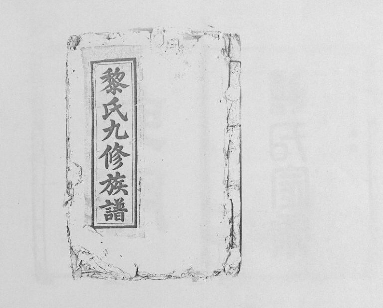 1900年黎氏十修族谱[不分卷]江西兴国黎氏完整电子版家谱下载