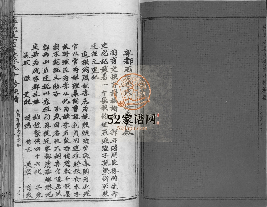 1994年宁都县石溪李氏十修族谱 江西李氏完整电子版家谱下载