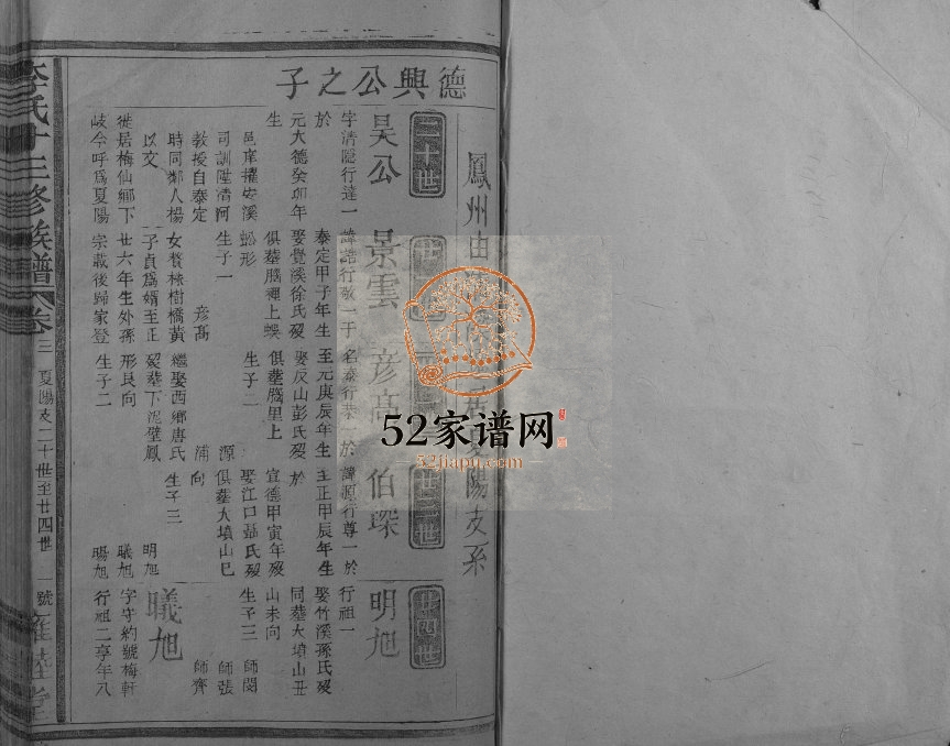 1947年李氏十三修族谱 江西丰城雍睦堂李氏电子版家谱下载