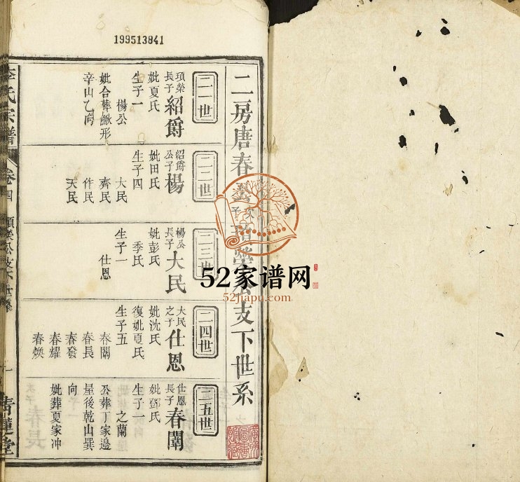 1947年三修李氏宗谱 江西上饶 德兴青莲堂李氏电子版族谱下载