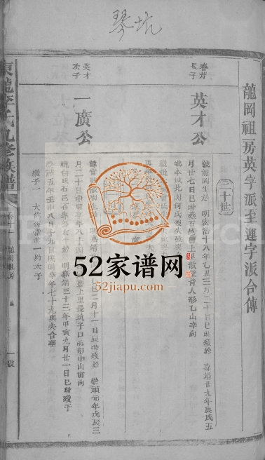 1942年东龙李氏九修族谱[残卷]江西宁都李氏电子版家谱下载