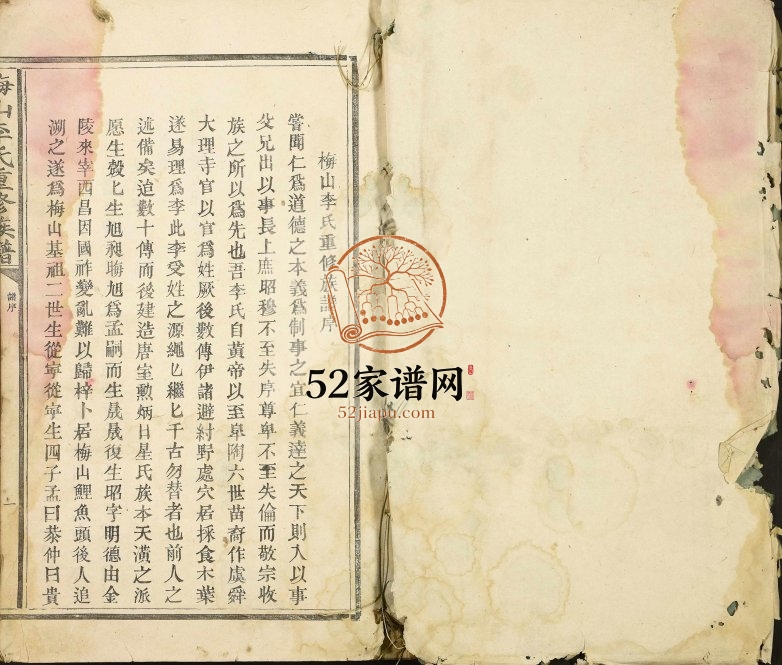 1949年梅山李氏重修族谱 江西泰和李氏完整电子版家谱下载
