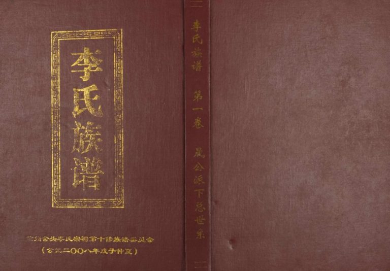 2008年十修李氏族谱[7卷]江西赣县 吉水李氏电子版家谱下载