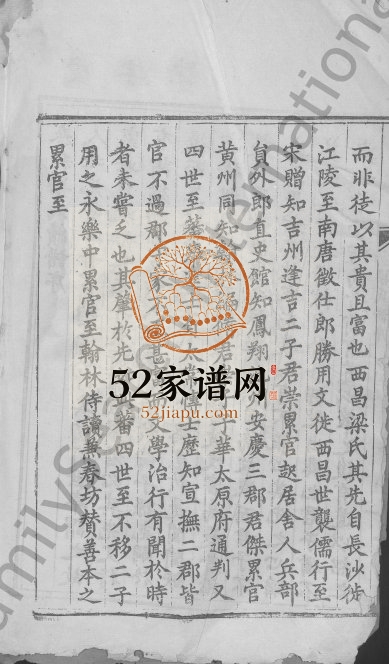1909年修泰和梁氏族谱[不分卷]江西梁氏完整电子版家谱下载