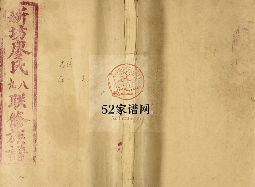 1993年石城新坊村廖氏八九联修族谱 江西赣州廖氏电子版家谱下载