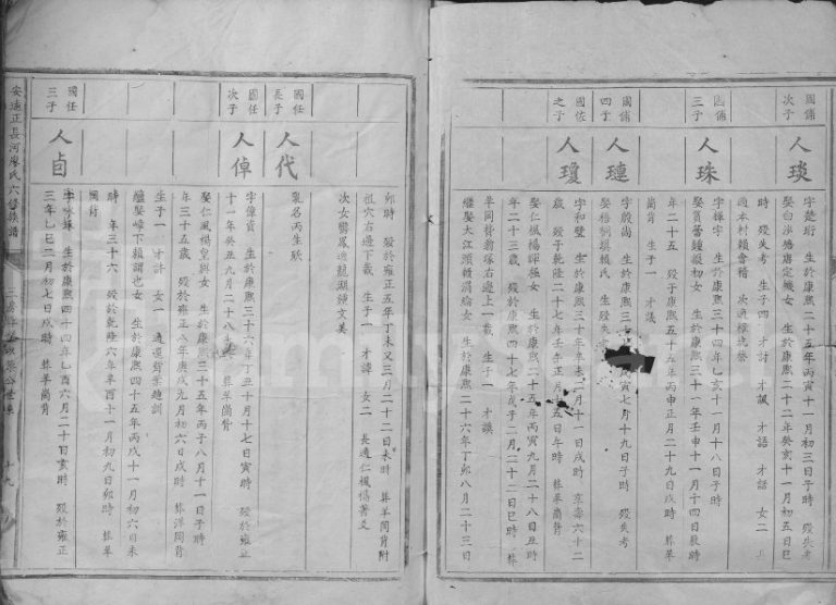 1934年安远正长河廖氏六修族谱[残卷]江西赣州廖氏电子版家谱下载