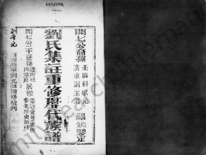 刘氏集注重修历代族谱 广东兴宁 江西 宁化刘氏完整电子版家谱下载