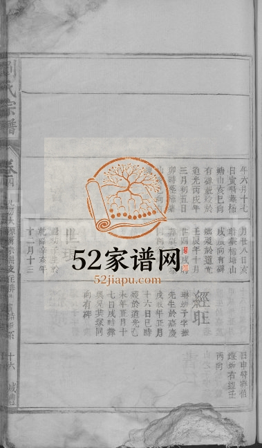 1861年修刘氏宗谱[残卷]江西都昌刘氏电子版族谱下载