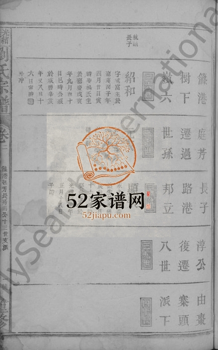 1884年修刘氏宗谱 江西都昌刘氏电子版族谱下载