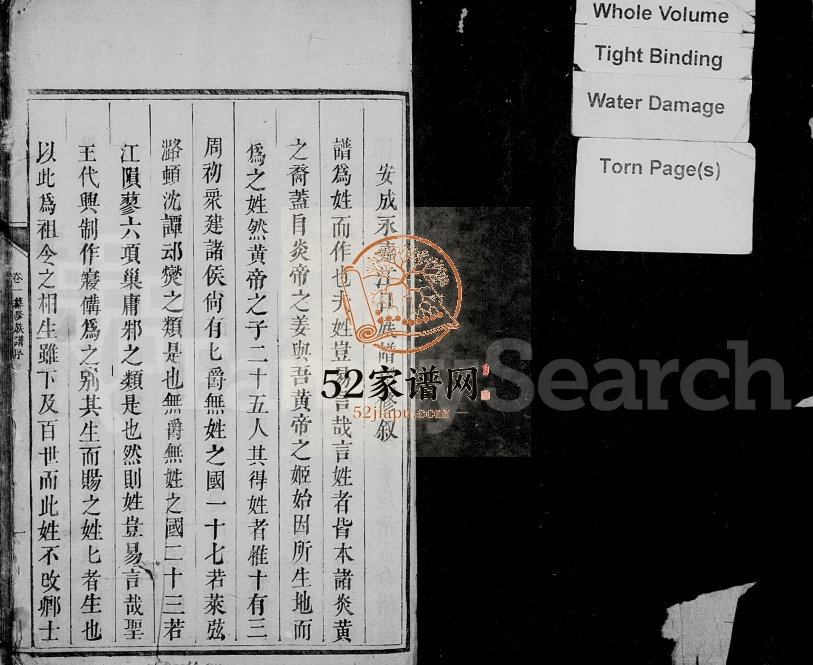 江口刘氏族谱[残卷]江西安福刘姓电子版家谱下载