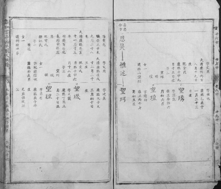 1800年修泰和云亭西平刘氏族谱 江西刘姓电子版家谱下载