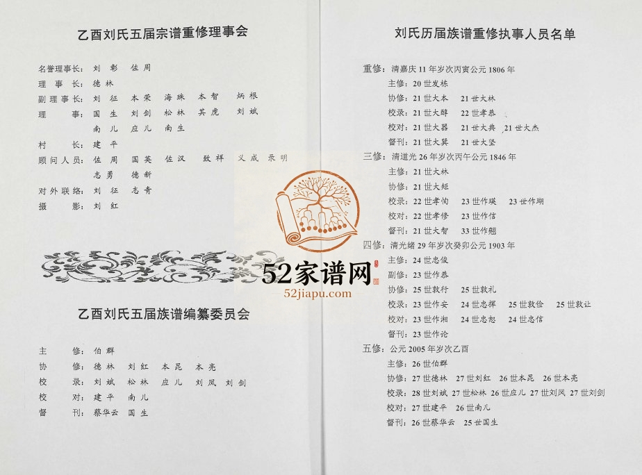 2005年刘氏宗谱 江西南昌敦本堂刘姓电子版族谱下载