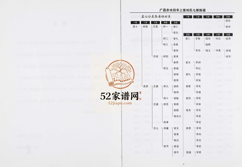 2012年回辛上堡刘氏七修族谱[存下卷]江西永丰 广昌刘姓电子版家谱下载