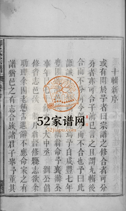1871年柳氏宗谱[5卷首1卷]江西湖口柳姓电子版族谱下载