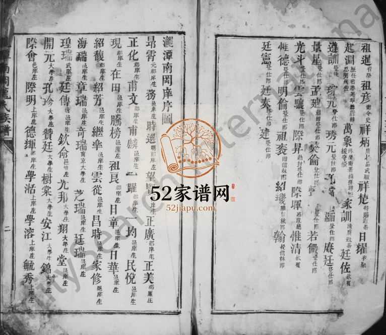 1825年泷潭南冈龙氏族谱[残卷]江西永丰 吉水荣锡堂龙姓电子版家谱下载