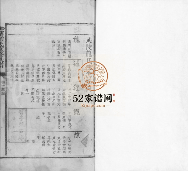 1834年路石塘龙氏重修族谱[不分卷]江西吉安龙姓电子版家谱下载