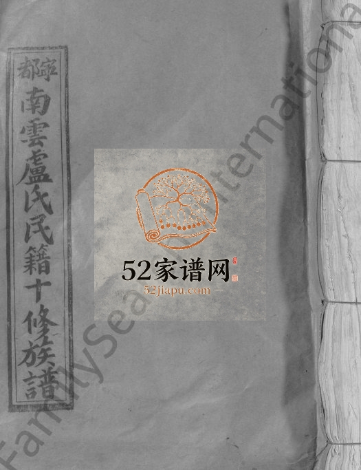 1995年宁都南云卢氏民籍十修族谱[不分卷]江西卢姓电子版家谱下载