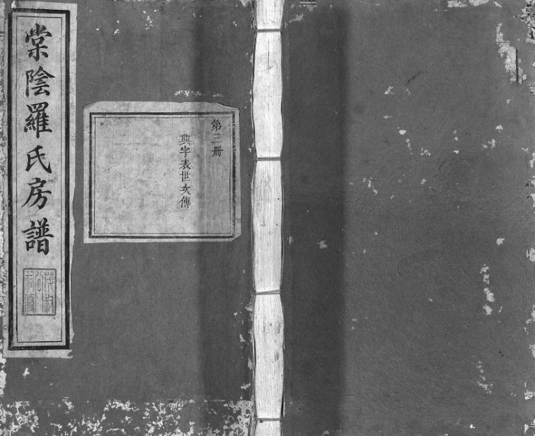 1817年棠阴罗氏房谱[残4卷]江西宜黄罗姓电子版族谱下载