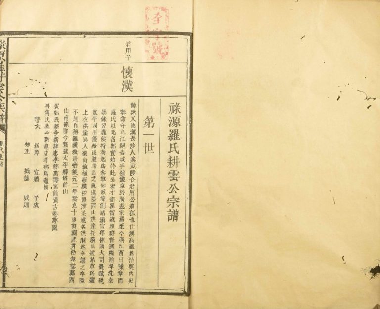 1908年五修禄源罗耕云公族谱 江西南丰罗姓电子版家谱下载