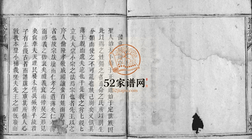 1798年罗氏宗谱[残卷]江西南昌豫章堂罗姓电子版族谱下载
