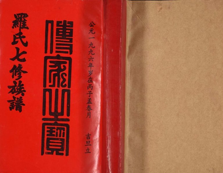 1996年豫章堂赣雩兴罗氏七修族谱[26卷]江西赣州豫章堂罗姓电子版家谱下载