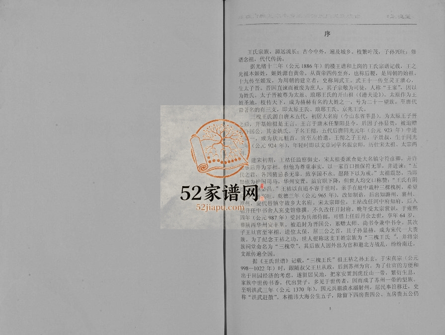 2000年盐城市城区永丰乡王家河东门王氏宗谱[不分卷]江苏三槐堂王姓电子版族谱下载