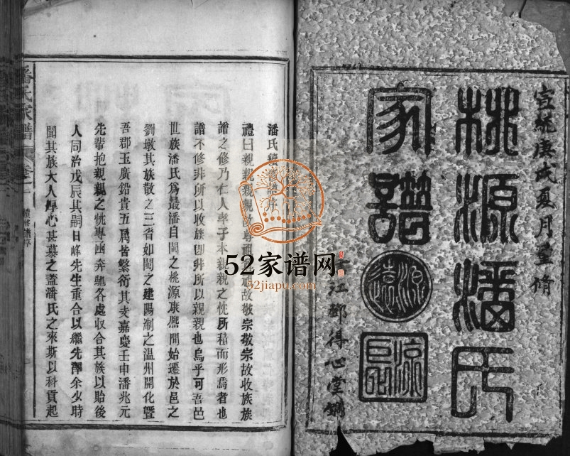 1910年重修桃源潘氏家谱[14卷]福建永春 建阳 江西广信得心堂潘姓电子版族谱下载