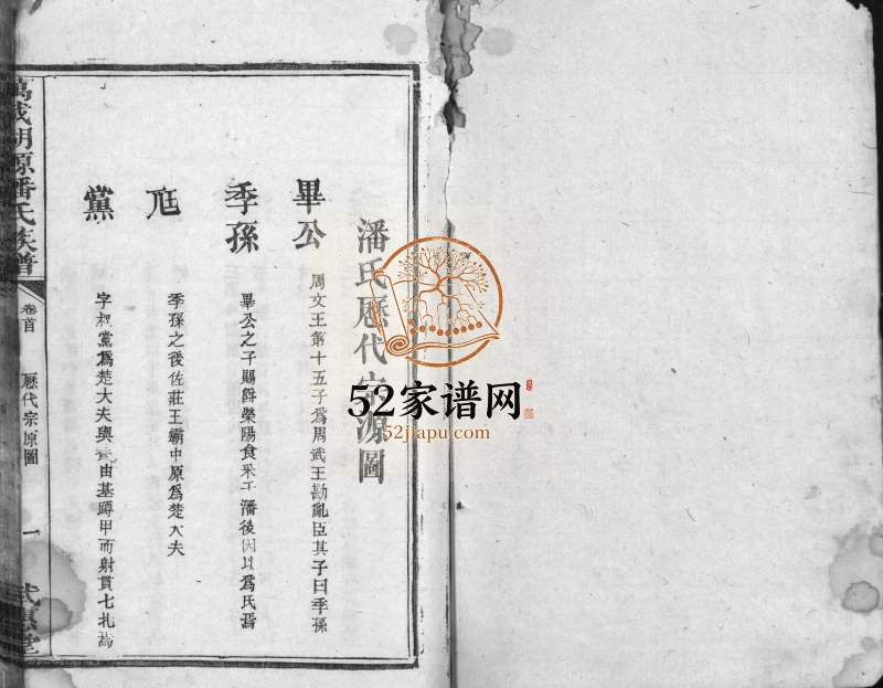 1888年修湖源武惠潘氏族谱[10卷首末各1卷]江西万载武惠堂潘姓电子版家谱下载