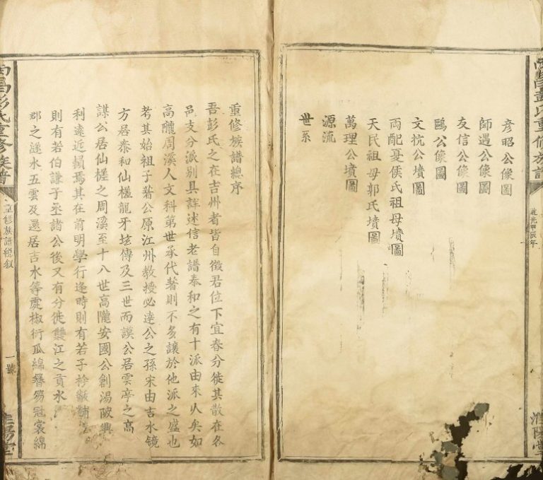 1884年西昌彭氏重修族谱 江西吉安淮阳堂彭姓电子版家谱下载