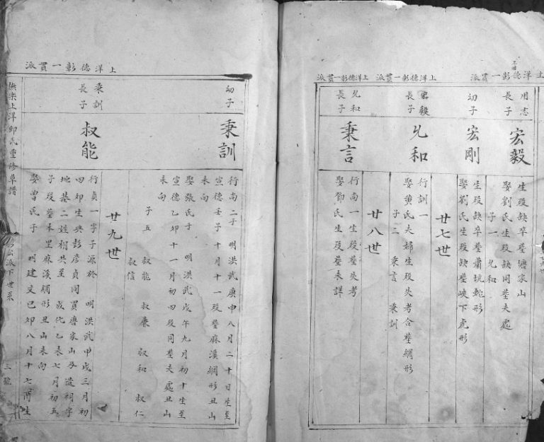 1904年抚乐上洋邱氏重修草谱 江西吉安邱姓电子版族谱下载