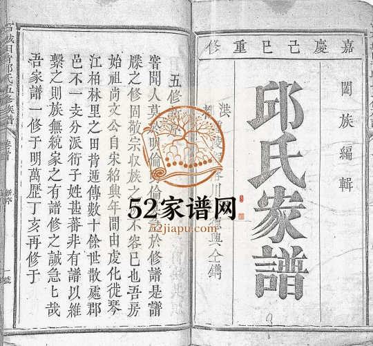 1809年石城田背邱氏五修族谱 江西邱姓电子版家谱下载