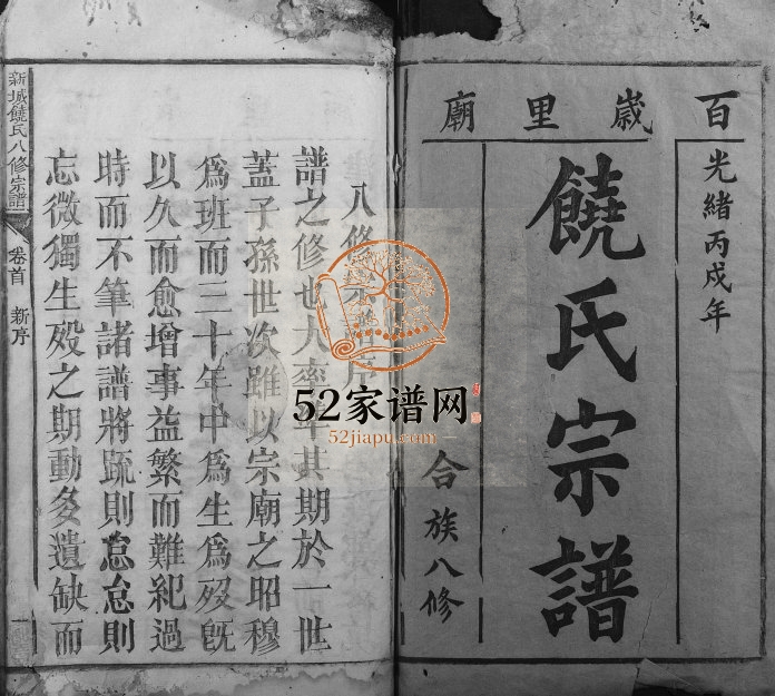 1886年新城饶氏八修宗谱[15卷首1卷]江西大庾饶姓电子版族谱下载