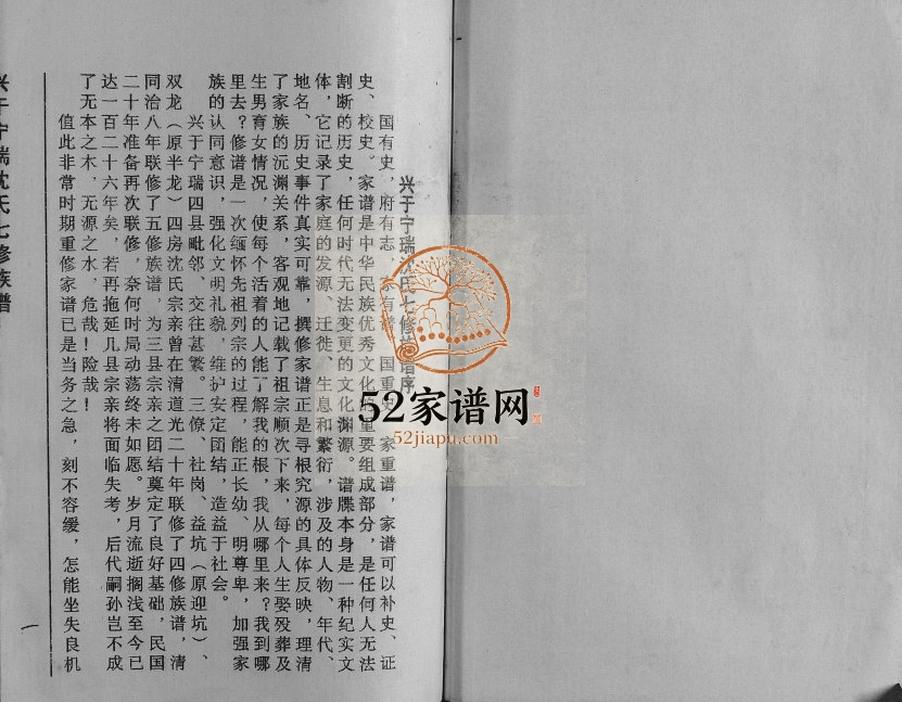 1995年兴于宁瑞沈氏七修族谱 江西瑞金 宁都沈姓电子版家谱下载