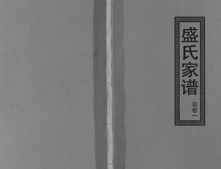 2015年修盛氏家谱[18卷]江西武宁广陵堂盛姓电子版族谱下载