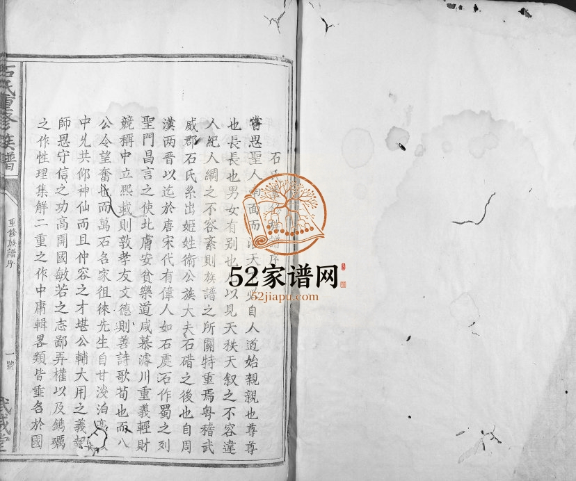 1878年石氏重修族谱[不分卷]江西泰和石姓电子版家谱下载