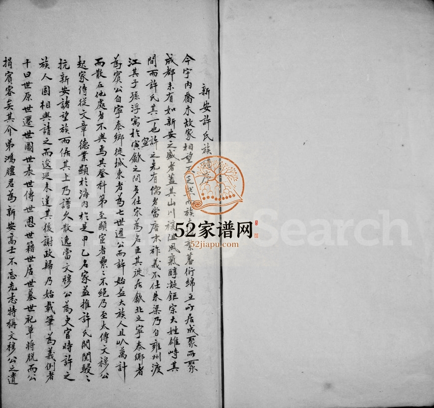 1929年修高阳西派唐模许氏荫祠世系表 安徽歙县许姓PDF电子版族谱下载