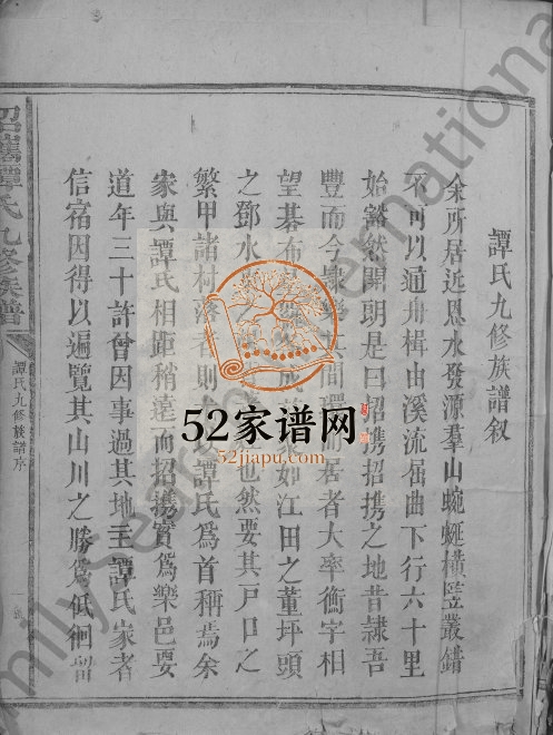 1880年招携谭氏九修族谱[不分卷]江西吉安 乐安浩集煌堂谭姓电子版家谱下载