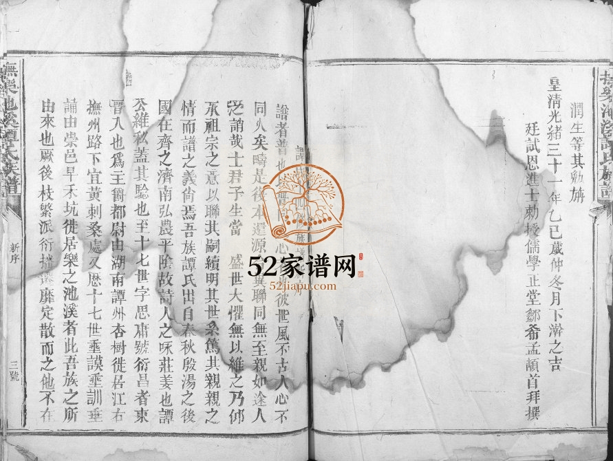 1905年修抚乐池溪谭氏族谱 江西抚州祠记堂谭姓电子版家谱下载
