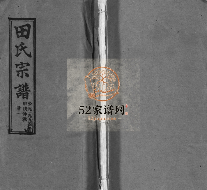 1994年修田氏宗谱[26卷含卷首]湖北鄂城 武昌 江西鄱阳紫荆堂田姓电子版族谱下载