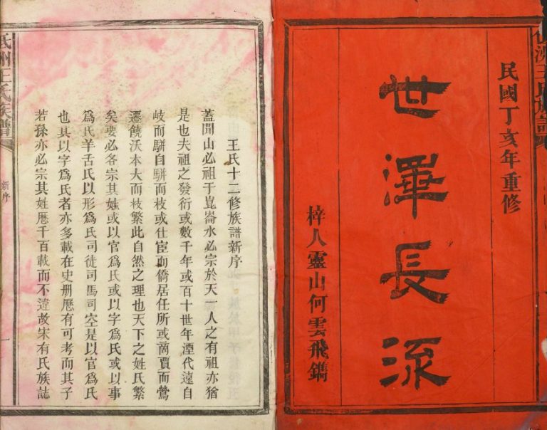 1947年修低洲王氏族谱 江西临川王荫堂王姓电子版家谱下载