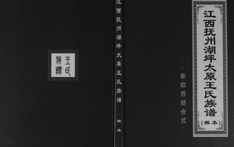 2017年修江西抚州湖坪太原王氏族谱 江西王姓电子版家谱下载