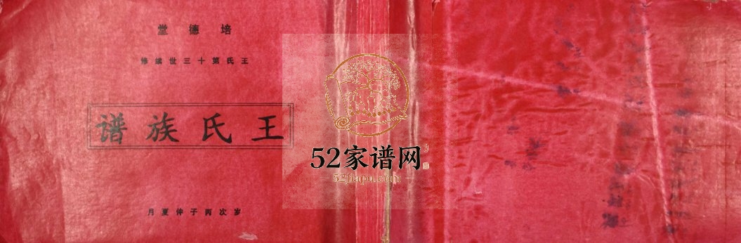 1996年王氏十三修南富族谱 江西信丰培德堂王姓电子版家谱下载