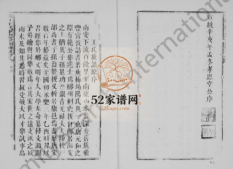 1912年修王氏族谱 江西南康孝思堂王姓电子版家谱下载