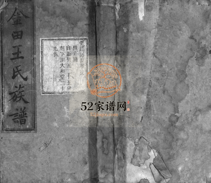 1867年重修金田王氏族谱[18卷]江西安福龙洲堂王姓电子版家谱下载