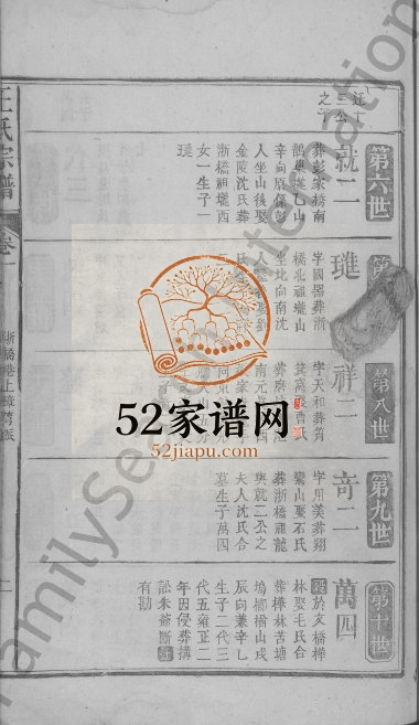 1845年修王氏宗谱[残卷]江西湖口王姓电子版族谱下载