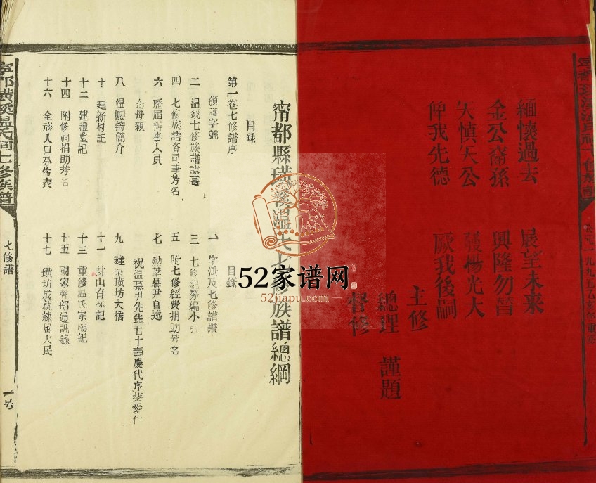 1995年璜溪温氏七修族谱 江西宁都温姓电子版家谱下载