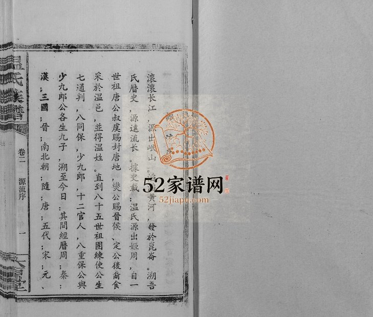 1996年修温氏族谱 江西万载太原堂温姓电子版家谱下载
