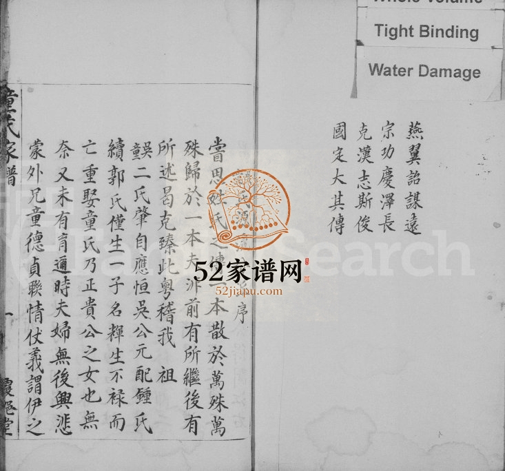 1823年修吴童氏家谱 江西万载覆郡堂童姓电子版族谱下载